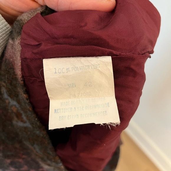 Vintage Floral Patterned Skirt Multicolor autumnal patchwork jacquard sz 42 - Picture 6 of 6